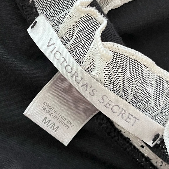 Victoria's Secret Dainty Ruffle Trim Y2K Sz M Babydoll Slip Mini Dress - Picture 9 of 10